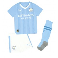 Camisa de time de futebol Manchester City Manuel Akanji #25 Replicas 1º Equipamento Infantil 2023-24 Manga Curta (+ Calças curtas)